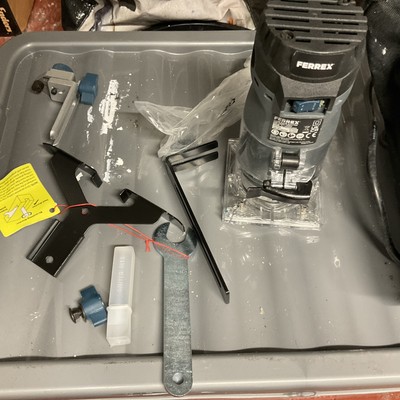 Ferrex Palm Router 600w Tools DIY Workshop Woodworking Wood carpentry ...