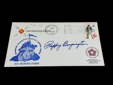 Pappy Boyington Medal Of Honor MOH Black Sheep Marine Signed Autograph FDC JSA