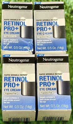 (4) Neutrogena Rapid Wrinkle Repair Retinol Pro+ Eye Cream - 0.5 oz (14g)