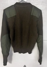 Knitted Moss Green Sweatshirt Mitts Nitts polar Wear Size 38