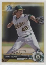 2017 Bowman Chrome Prospects Gold Refractor 38/50 Grant Holmes #BCP45 0f8