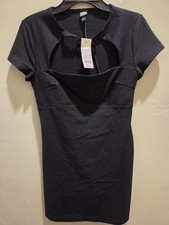 NWT Wild Fable Little Black Mini Dress Size S Short Sleeve Black  -00176
