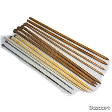 Estate Mixed Lot Vintage Knitting Needles Metal, Wood, Plastic