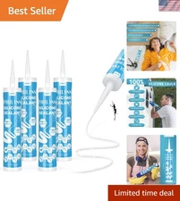 Quick Setting White Silicone Caulk - 4 Pack, Ultimate Protection for Homes