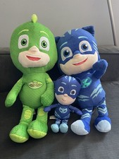 Juego de 3 juguetes de peluche PJ Masks Catboy Gekko coleccionables para niños 2017