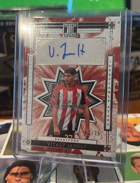 Vitaly Janelt Auto /25 - 2024/25 Panini Impeccable - Brentford