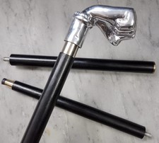 36'' Brass Designer Victorian hand Handle Wooden Vintage Walking Cane Antique