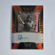 2022 Panini Select Draft Picks Dustin Crum Auto Kent State #X-DCR /30
