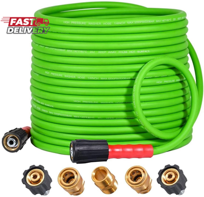 #ad YAMATIC Super Flexible Pressure Washer Hose 50FT for Power Washer Replacement K $59.99