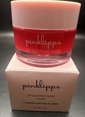 Pinklipps Lip Sleeping Mask Moisturizing Lip Mask, Cherry - 15g NIB