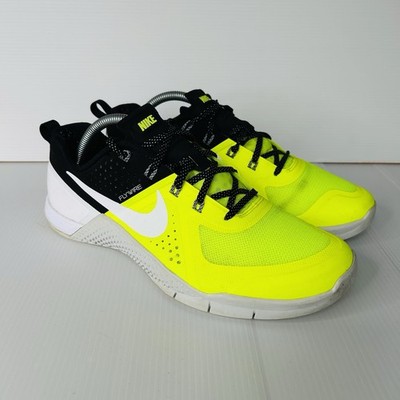 Nike Metcon 1 Volt Platinum Flywire Trainingsschuhe UK 7,5 EU42 704688-710