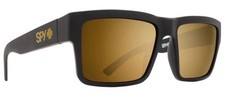 Spy Optic MONTANA Sunglasses - Soft MATTE Black / Happy Bronze GOLD Mirror NEW