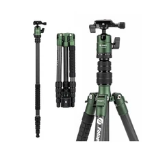 Fotopro 59" Carbon Fiber Travel Tripod, Compact Camera Tripod with Metal Ball...