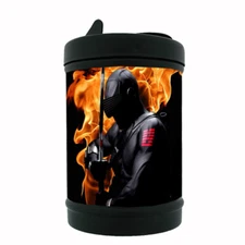 Ninja D8 Black Metal Car Ashtray / Mini Trashcan