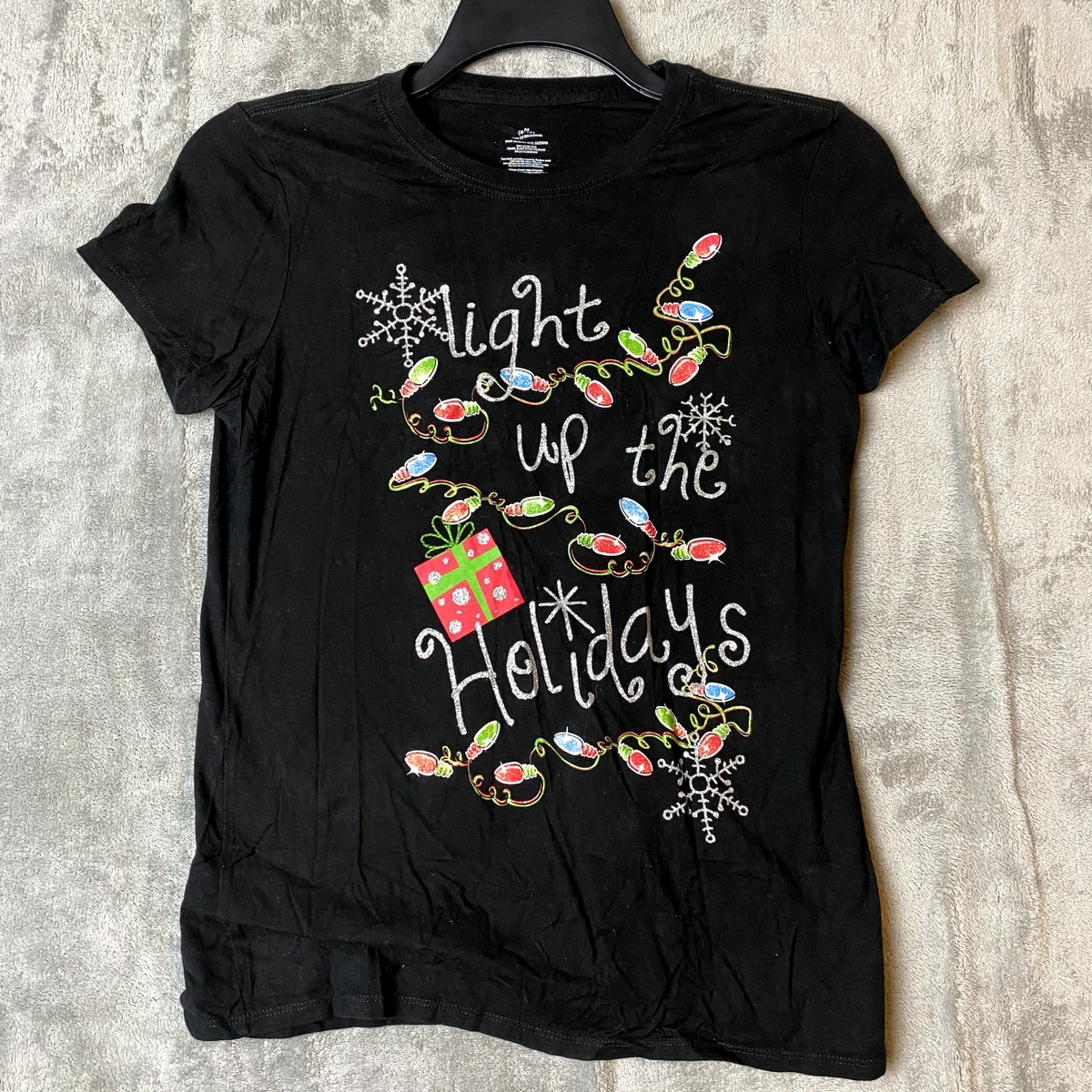 Womens light up outlet christmas t shirt