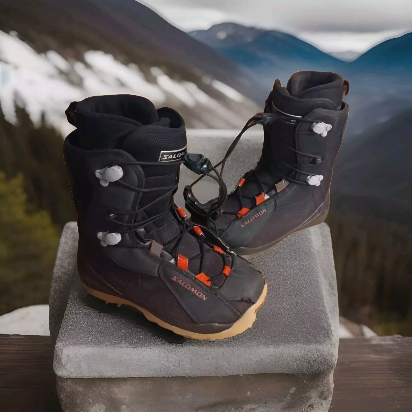 Stivali da snowboard neri SALOMON KAMOOKS misura 5 5 uomo 6 5 donna vestibilità termica