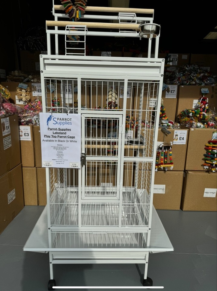 Photo inspiration: Gallery Detail: Parrot Supplies Lakeland Play Top Parrot Cage White