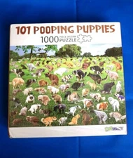 101 pooping puppies puzzle Dogs 1000 piece jigsaw by funwares brand new sealed