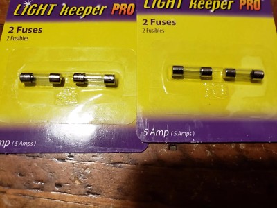Light Keeper Pro - 2 Packs of 2 Christmas Light String Fuses - 5 Amp