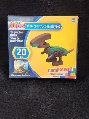 Make It Blocks Dino Construction Playset T REX Dinosaur Compatible (T12)