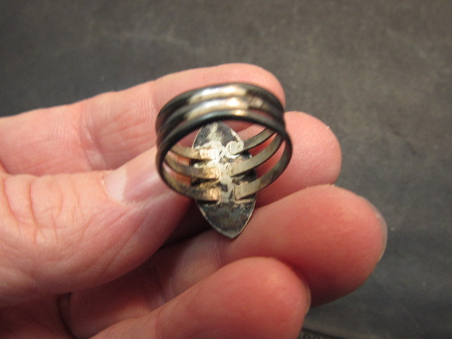 native american Malachite ring - image 5