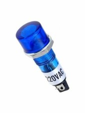 Signal Leuchte - Glimmlampe Blau 220V / 230V Lampe löt