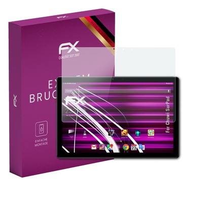 atFoliX Glasfolie für Chuwi SurPad Displayfolie 9H Schutzpanzer