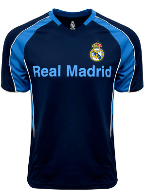 Real Madrid  シャツ XL ダークブルー Real Madrid Youth Soccer Jersey Shirt Navy Sky Blue Official Kit