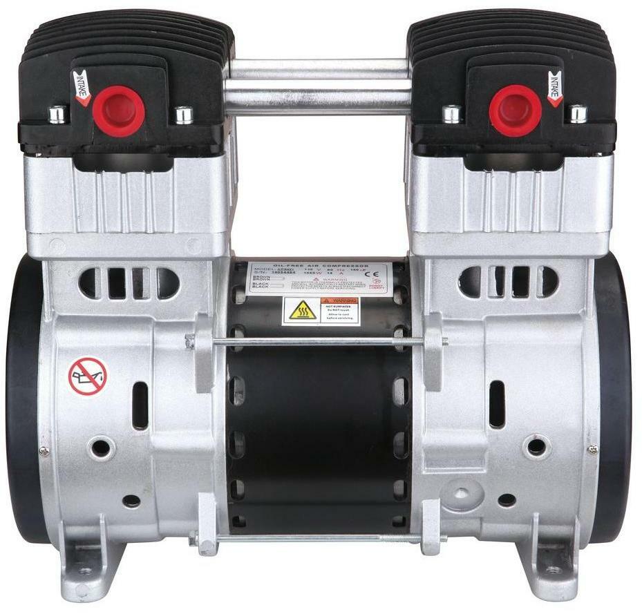2 HP Ultra Quiet and Oil-Free Air Compressor Motor Replacement Overload Protect