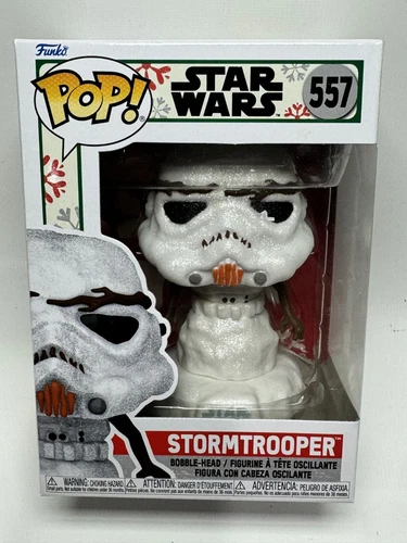 Funko Pop! Star Wars: Holiday Stormtrooper White Vinyl Bobblehead Figurine #557