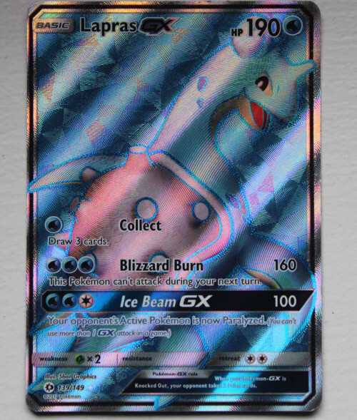 lapras gx pokemon card value 35/149 Full Art Holo Rare Sun & Moon Near Mint letting players develop more diverse decks Lapras GX 139/149 - Sun