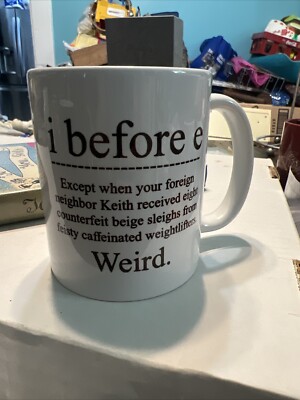i Before E English Language Teacher Student Gifts For Teachers Thank You Mug Cup