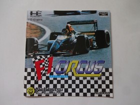 F1 CIRCUS NEC PC-Engine Hu-Card 1990 NB90002 w/Manual Hagaki NTSC-J From Japan