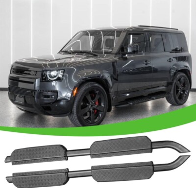 Matt Aluminium Running Board Side Step Nerve Bar for Defender 130 2022-2025