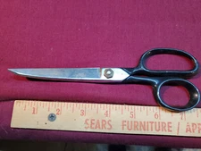 Vtg Clauss 8" Curved Blade Right Scissors/Shears 328KBR used