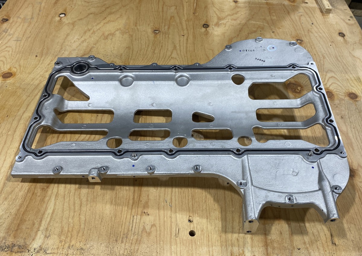 2004-2007 Ford 6.0 Diesel Upper Oil Pan Baffle Plate 1844948C1 OEM