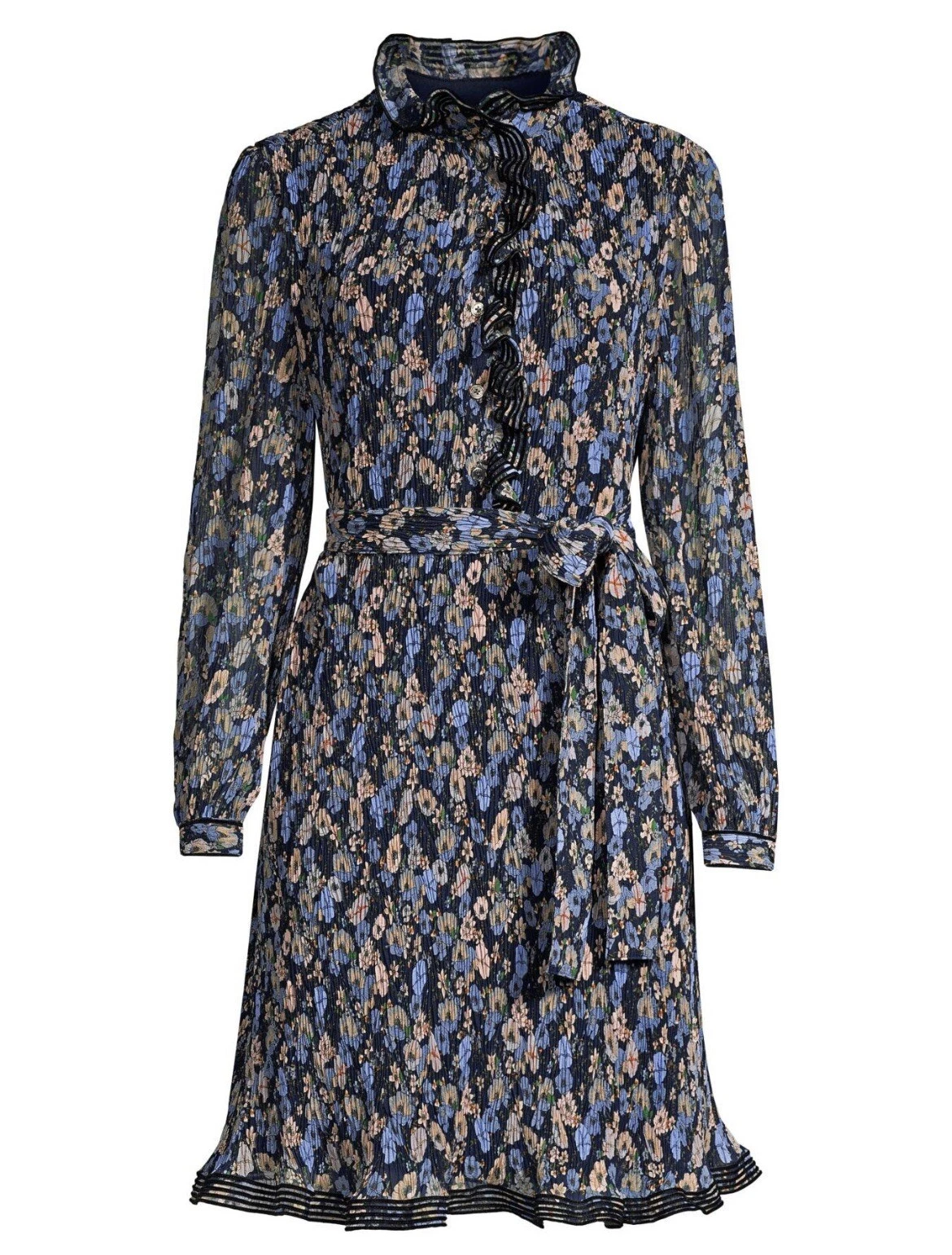 Nuovo con etichetta! Abito plissé con stampa floreale Tory Burch Deneuve taglia 6