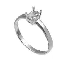Mount Ring 925 Sterling Silver Semi Mount Ring Stone Size 6X4 or 7X5 MM Oval Shp