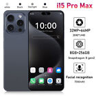 i15 Pro Max 256Gb Android 13 Unlocked Smartphone Dual Sim Gsm+Wcdma Mobile Phone