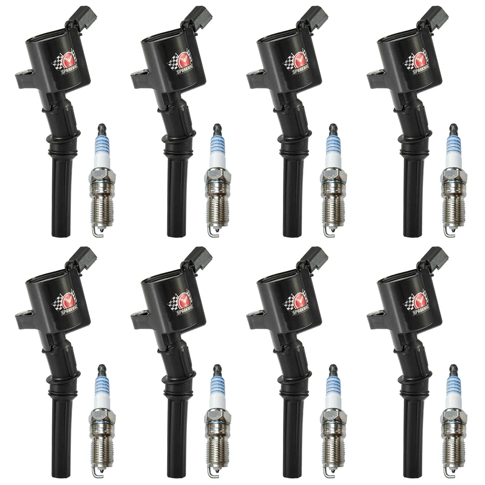 8X Bobina de encendido + bujía para Ford Crown Victoria V8 1998-2011 4,6 L DG508 Foto 3 de 4