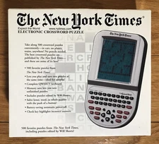 Crossword Puzzles New York Times HandHeld Travel Game Excalibur Electronics