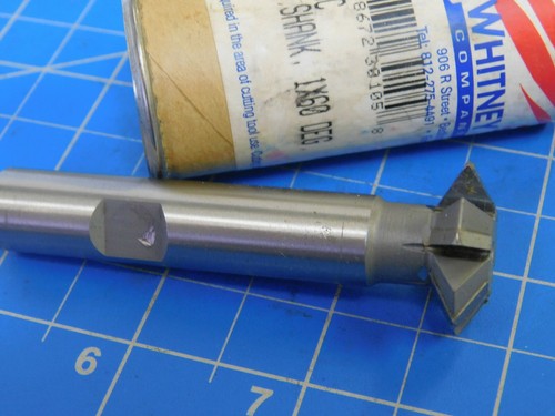 Whitney Tool Co. Carbide Tipped 60° Included Angle Cutter 1.00" x .3125" x .500"