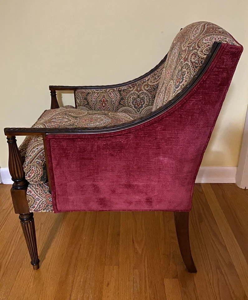 John Widdicomb ~ Sillón de salón vintage con acento ~ ¡EXCELENTE estado! Foto 4 de 4