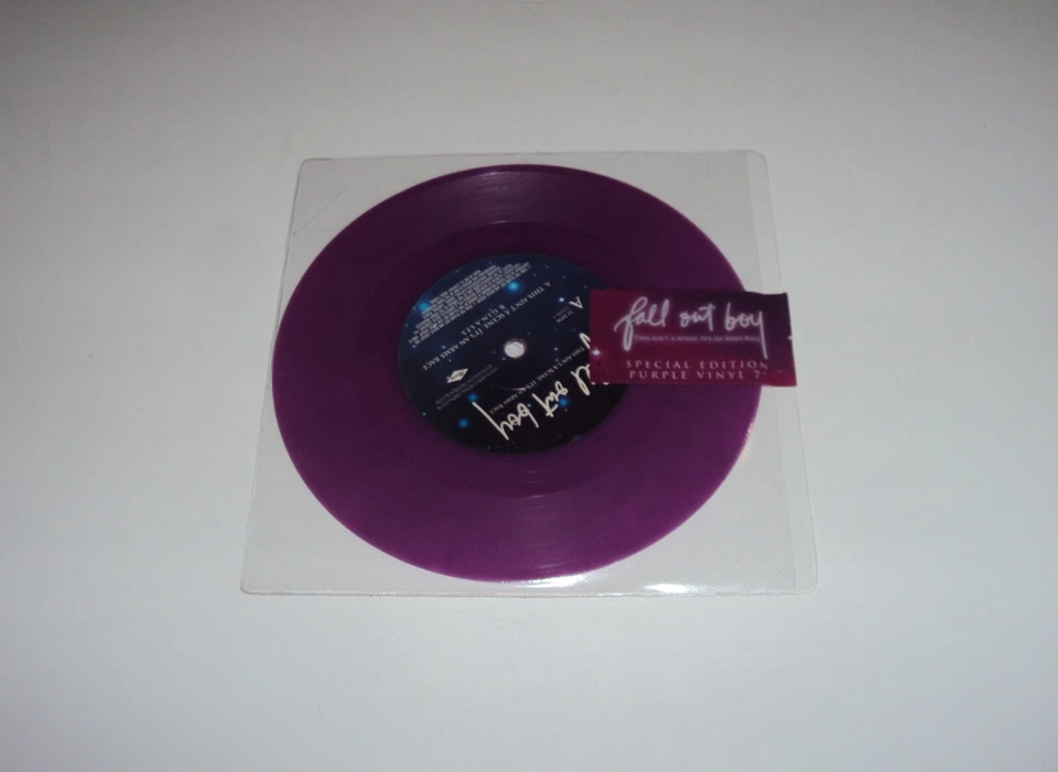 Fall Out Boy Vinyl - This Ain't A Scene, It's An Arms Race 7" - PURPLE! - Image 3 of 4