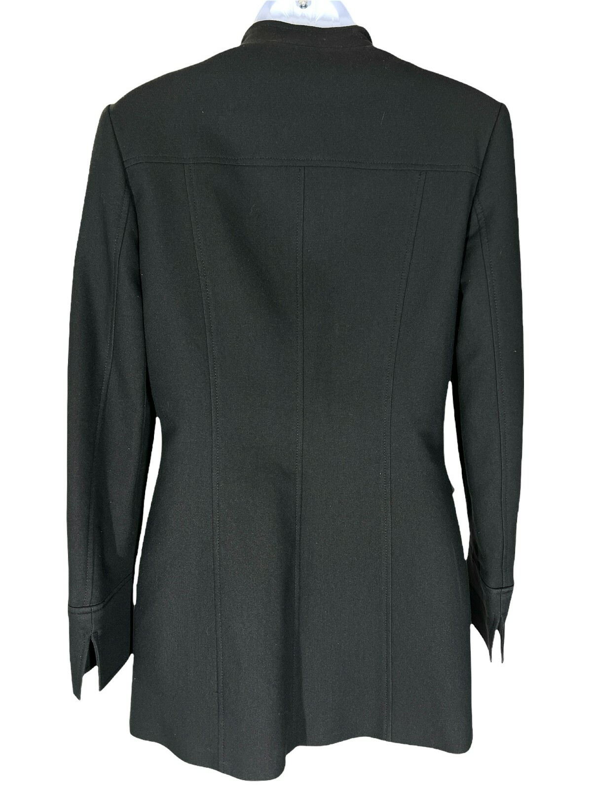 Oltre Black Button Down Coat Basic Jacket Made In… - image 2