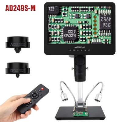 Andonstar AD249S-M Trinocular HDMI Digital Microscope with 10'' Screen for Repair