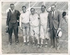 1932 Pennsylvania Quakers Football Past Team Captains Visited Press Photo