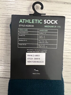 Chaussettes De Baseball High Five – Vert Forêt, Taille Unique (9-11) – Style Athlétique, NEUVES