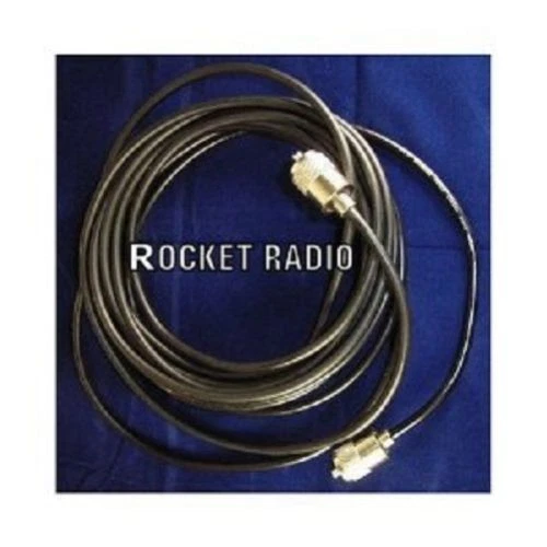 ROCKET RADIO Aerial Coax RG58 Twin Shield 22FT 7M with Soldered PL259 Plugs