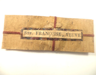 ANTIQUE RELIQUARY RELIQUE RELIC SAINT FRANCES / S FRANCOISE